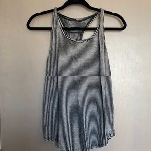 Lululemon tank black and white striped